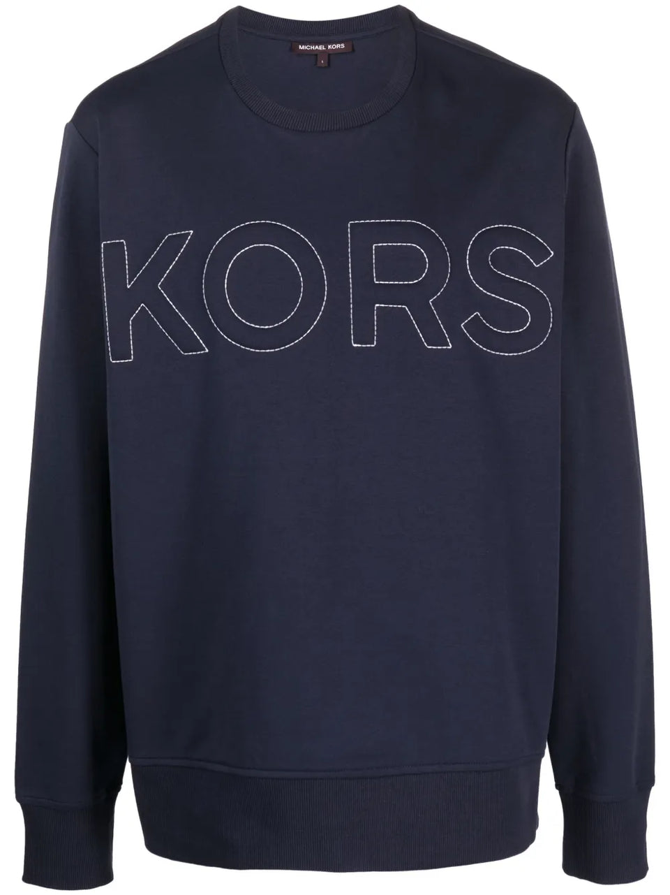 logo-embossed crew-neck sweatshirt