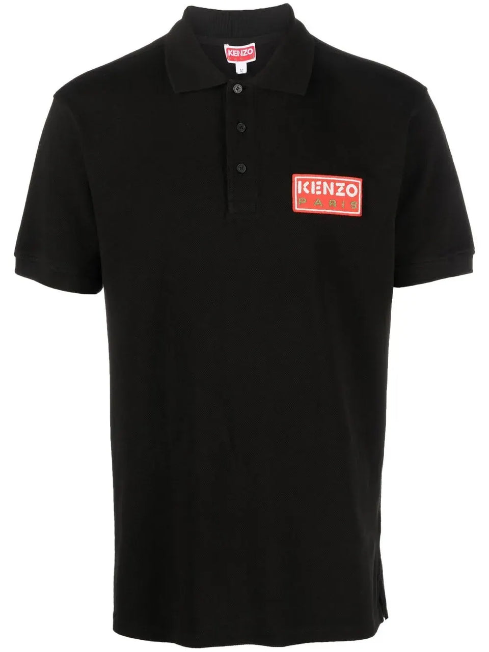 Kenzo logo-patch cotton polo shirt
