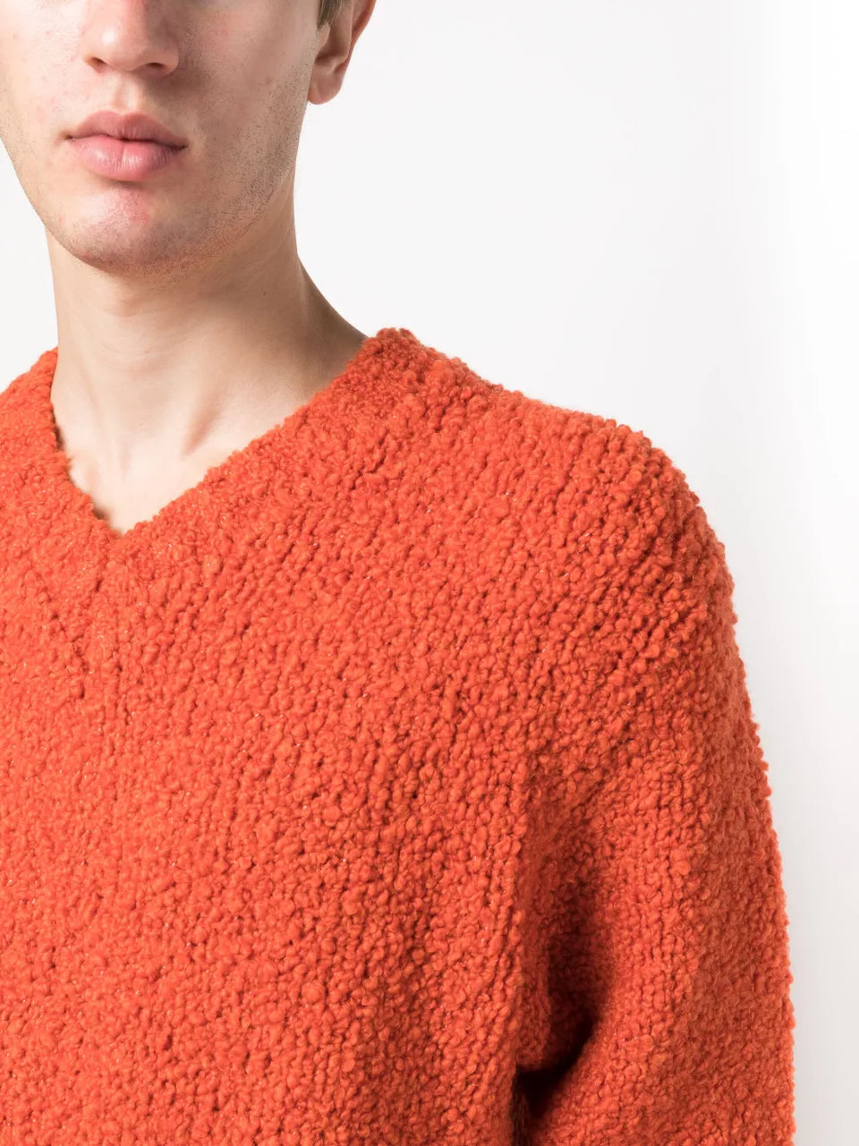 Aske fleece-texture jumper