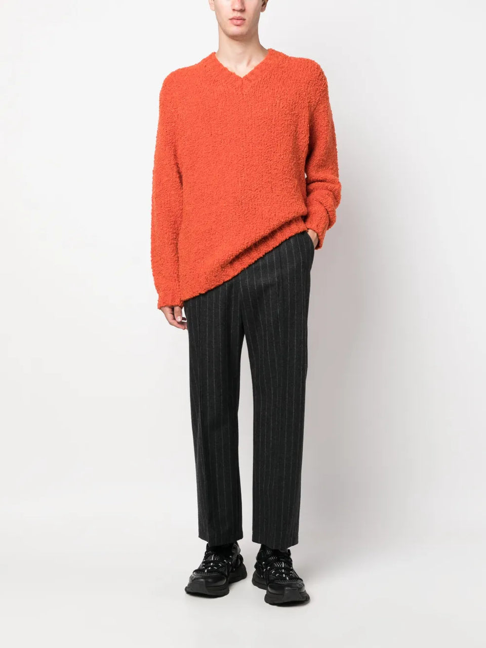 Aske fleece-texture jumper