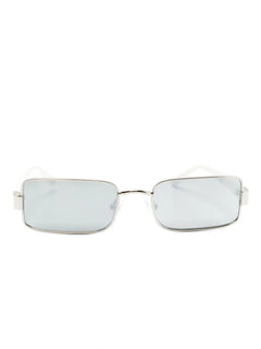 rectangle-frame metallic sunglasses