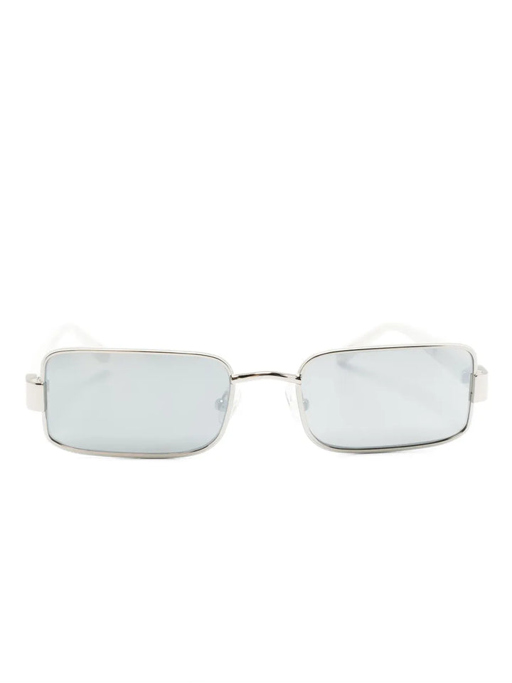 rectangle-frame metallic sunglasses