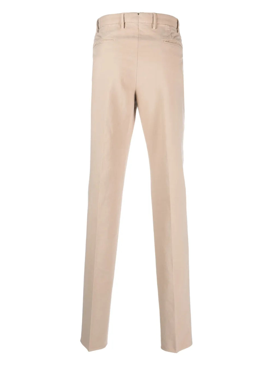 pleat-detailing cotton chinos