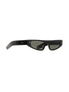 logo-print cat eye-frame sunglasses