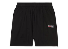 Balenciaga Political Campaign Large Fit Sweat Shorts Black/White