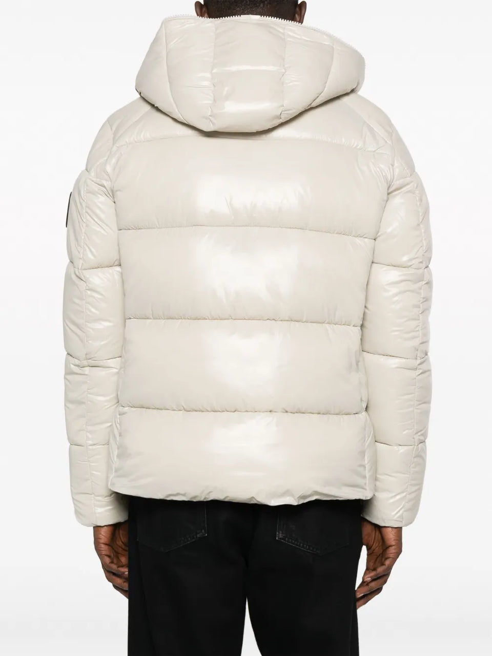 logo-patch puffer jacket