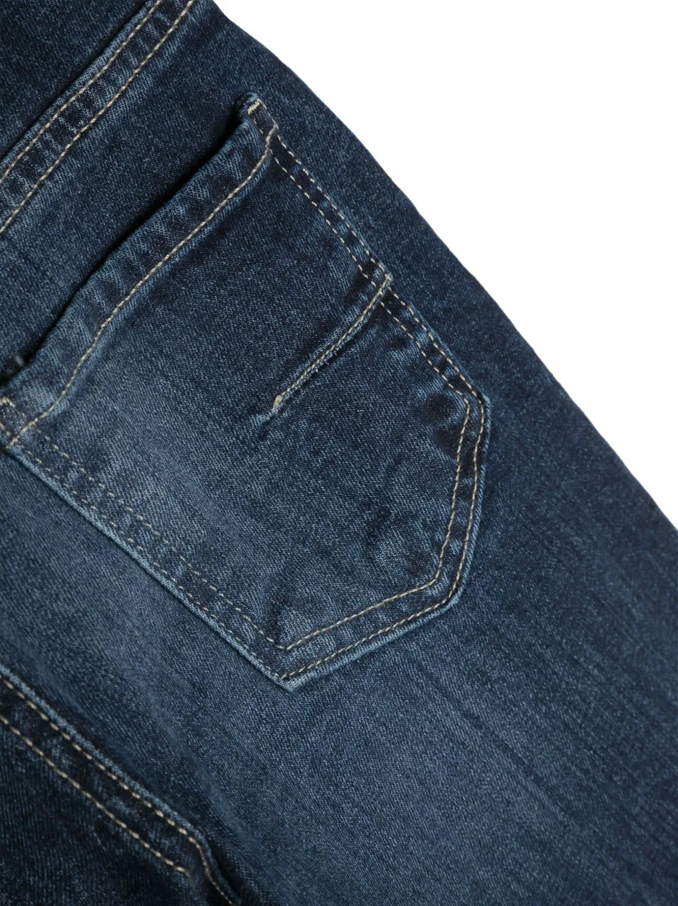 mid-rise slim-cut jeans