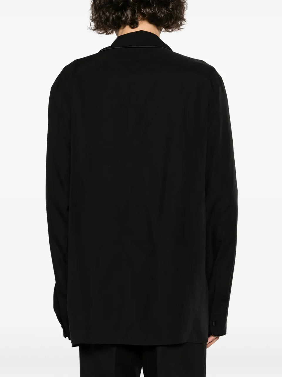 logo-patch long sleeve shirt