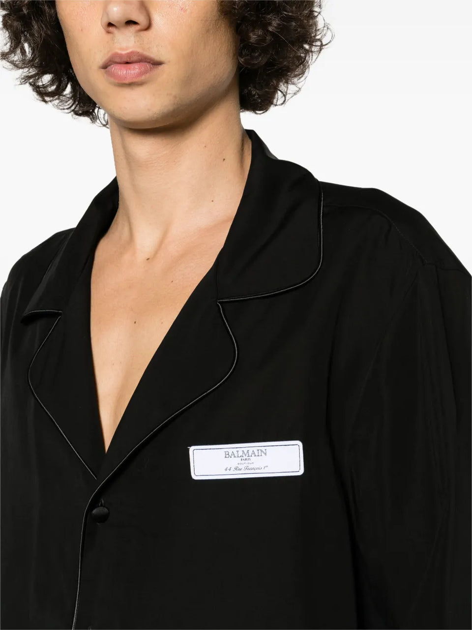 logo-patch long sleeve shirt