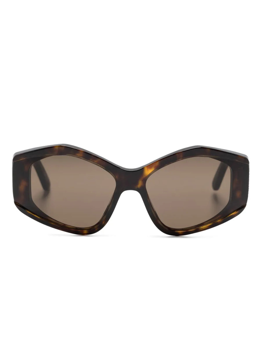 logo-print cat eye-frame sunglasses