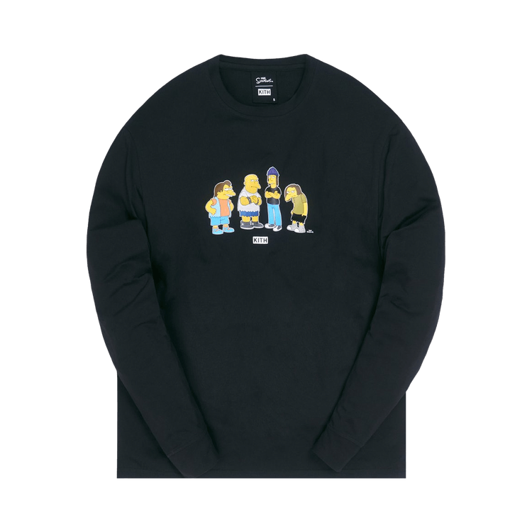 Kith For The Simpsons Bullies Long-Sleeve T-Shirt Black