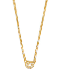 Gancini-pendant layered necklace