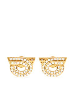 Gancini rhinestone-embellished earrings