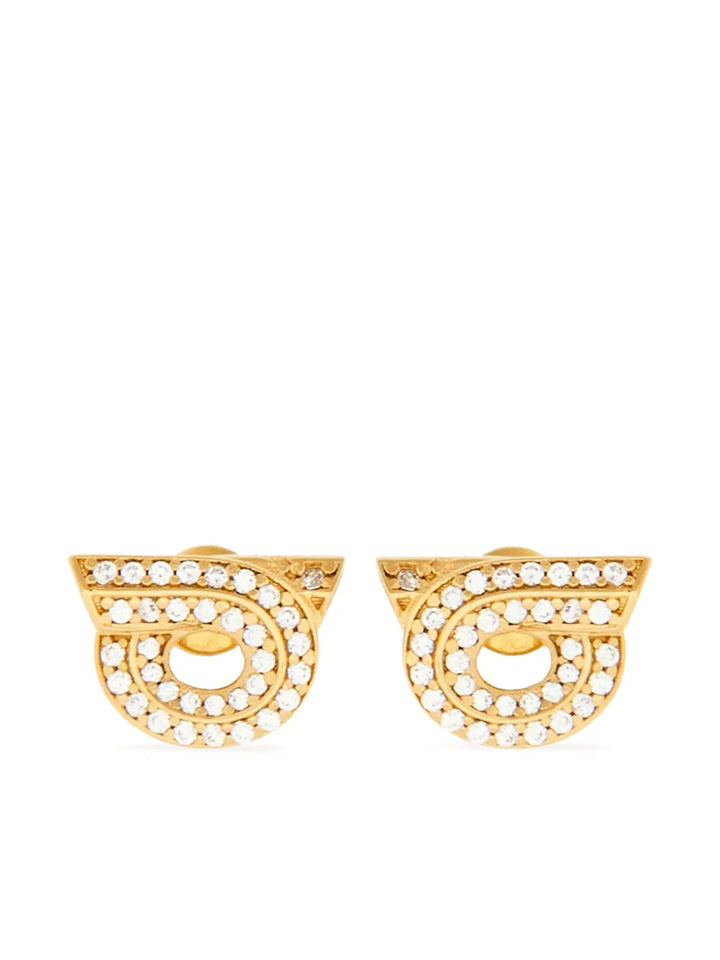 Gancini rhinestone-embellished earrings