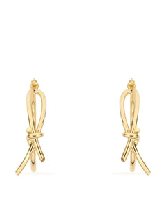 asymmetric bow earrings
