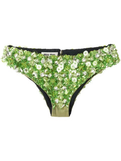 embroidered beaded silk briefs