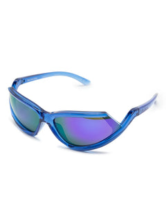 shield-frame mirrored sunglasses