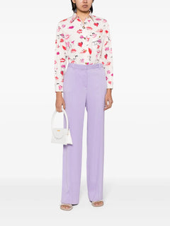1990-2000s lipstick-print cotton shirt