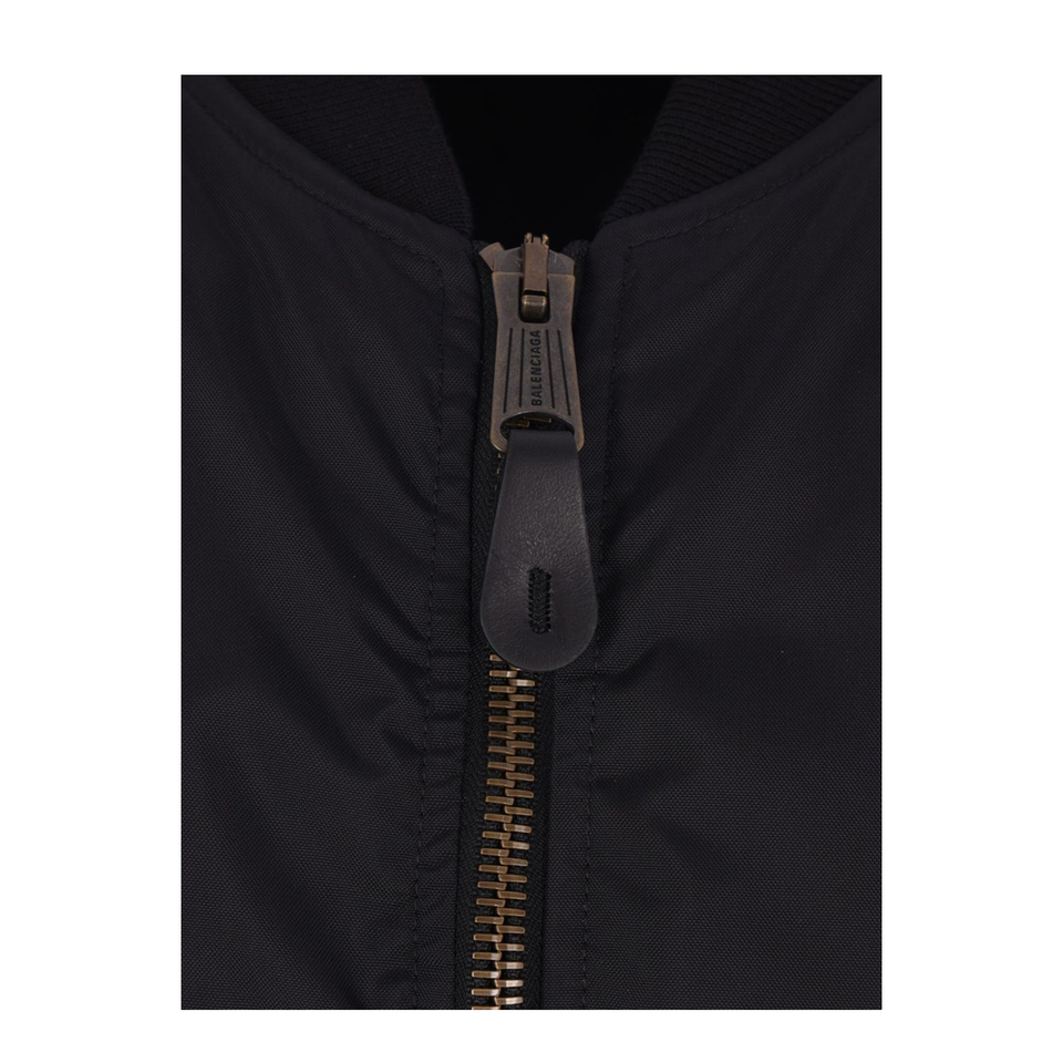 Bomber Jacket Large Fit in Black