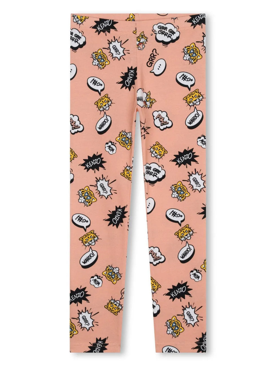 tiger-print jersey leggings