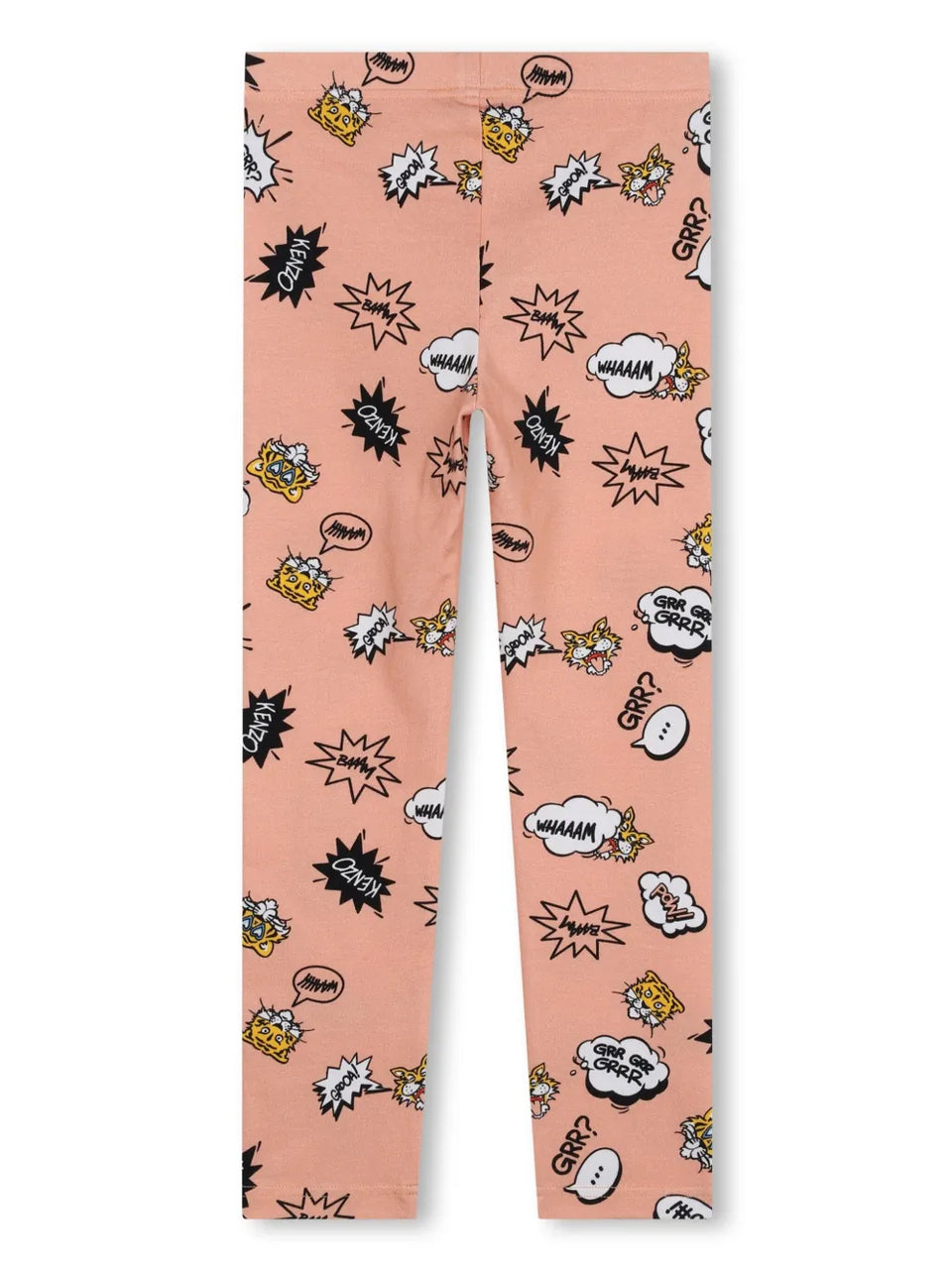 tiger-print jersey leggings
