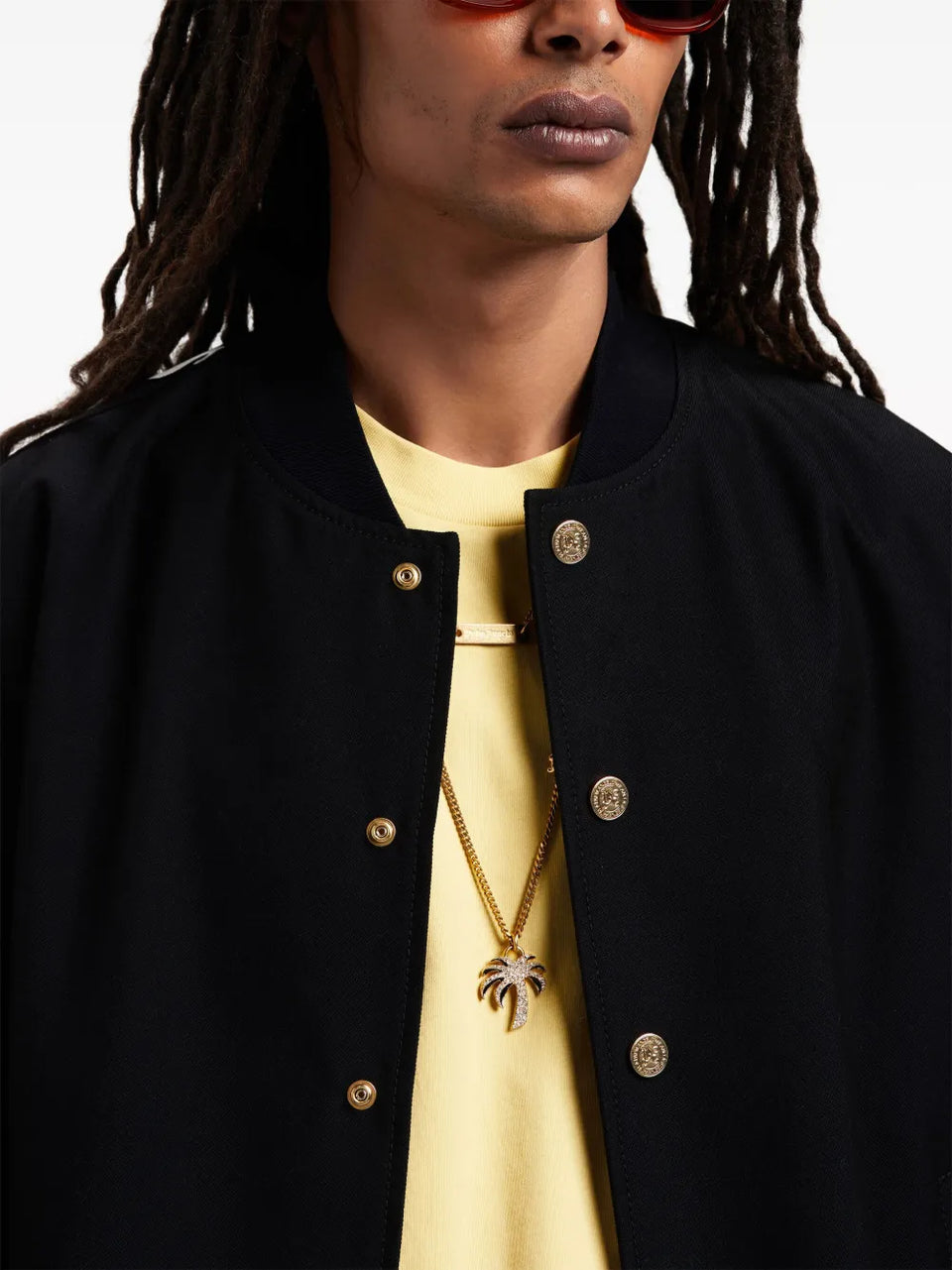 logo-print bomber jacket