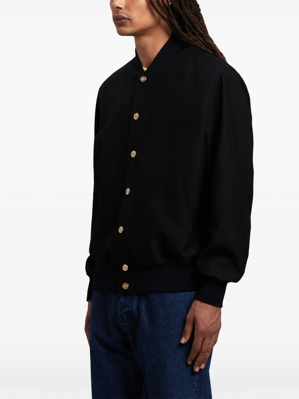 logo-print bomber jacket