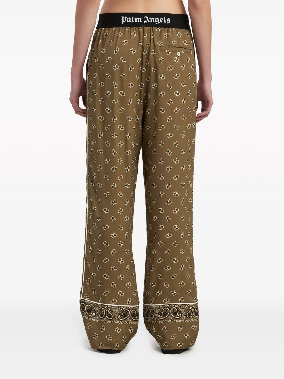 Paisley-Print Straight-Leg Trousers