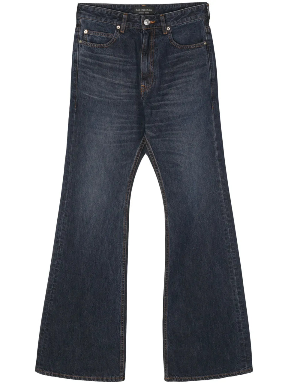 high-waisted bootcut jeans