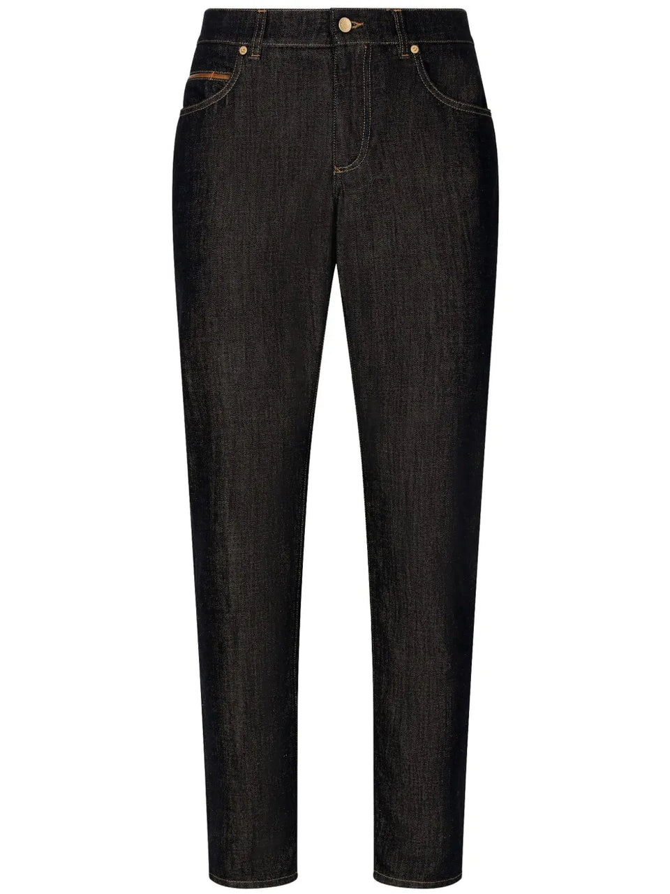 logo-plaque straight-leg jeans