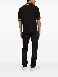 logo-plaque straight-leg jeans