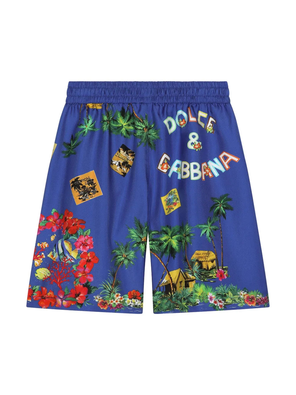graphic-print Bermuda shorts