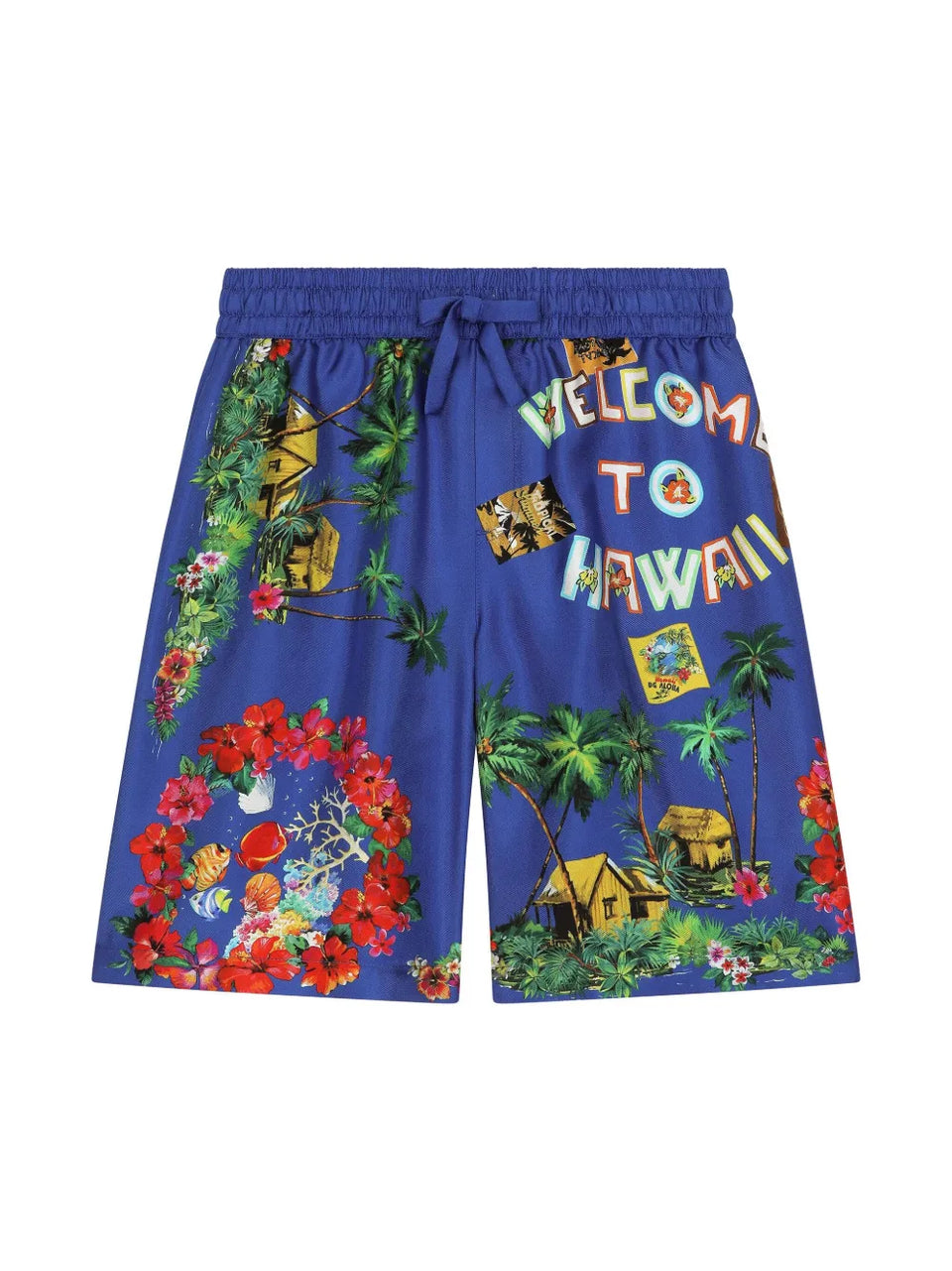 graphic-print Bermuda shorts