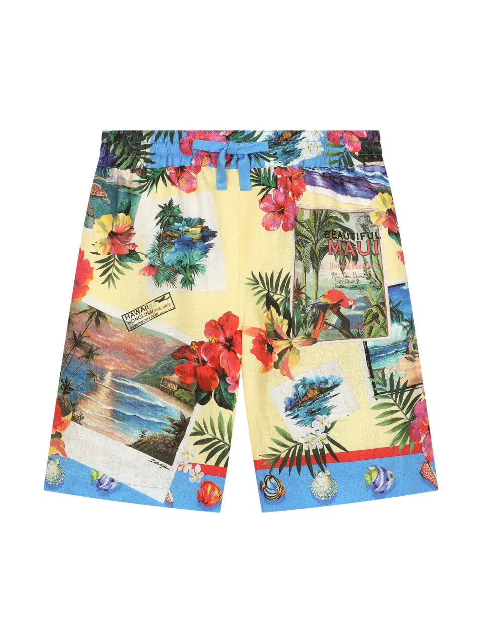 graphic-print Bermuda shorts