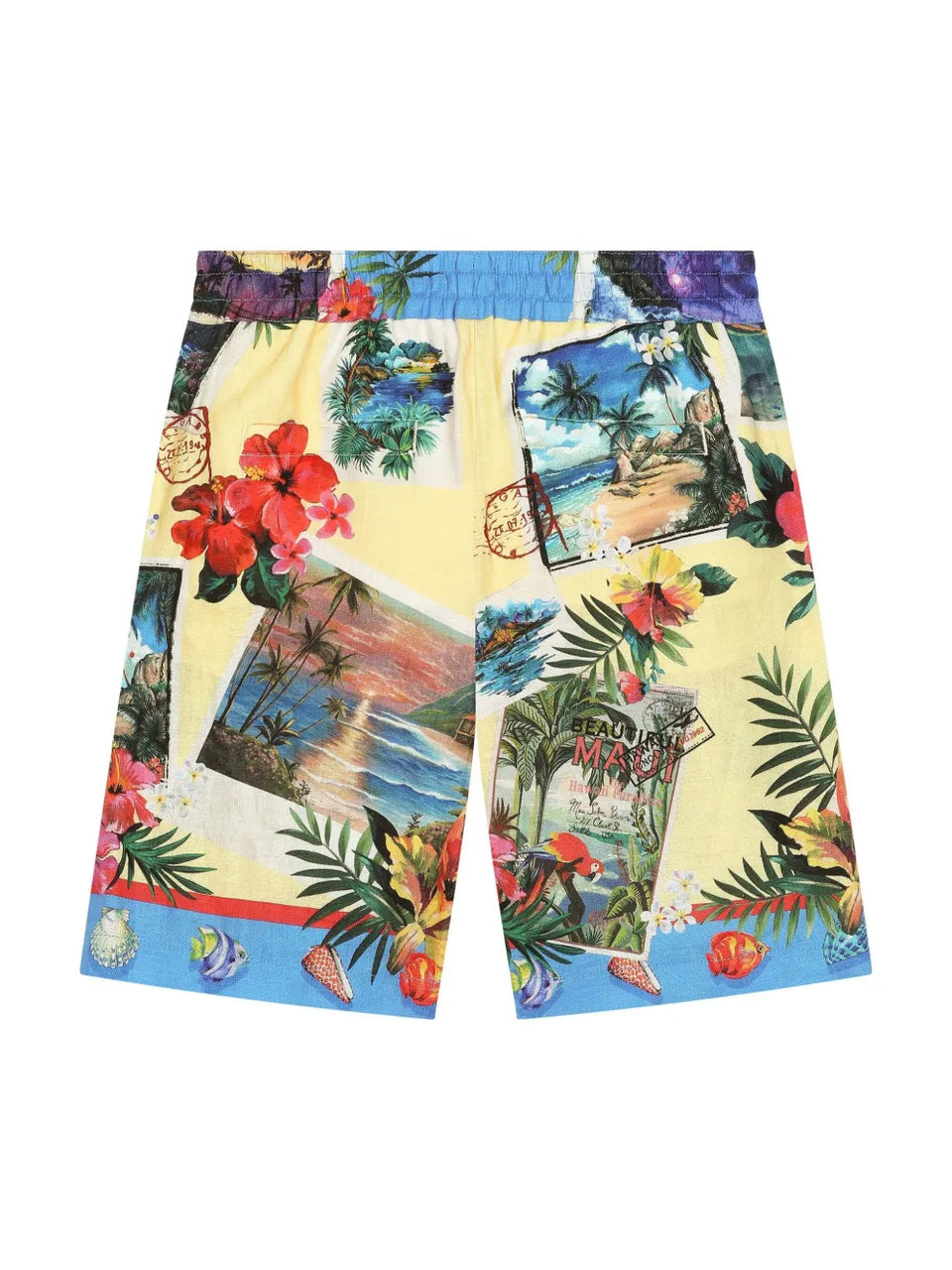 graphic-print Bermuda shorts