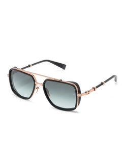 BPS 108E square-frame logo-engraved sunglasses