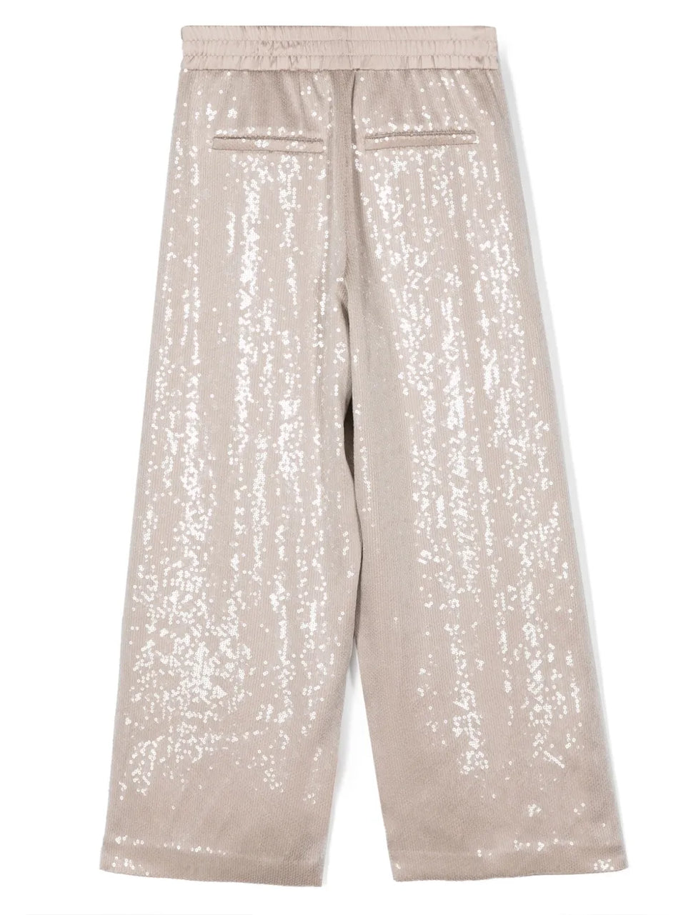 sequin-embellished wide-leg trousers