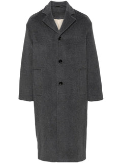 notched-lapels single-breasted coat