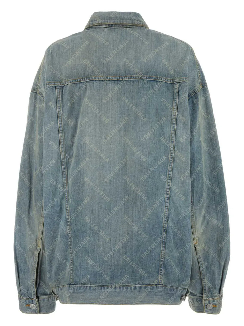 logo-print denim jacket