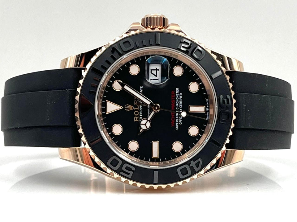 Rolex | Yacht-Master | 126655-0002 | Rose gold | 40 mm | Rubber | Black | Automatic