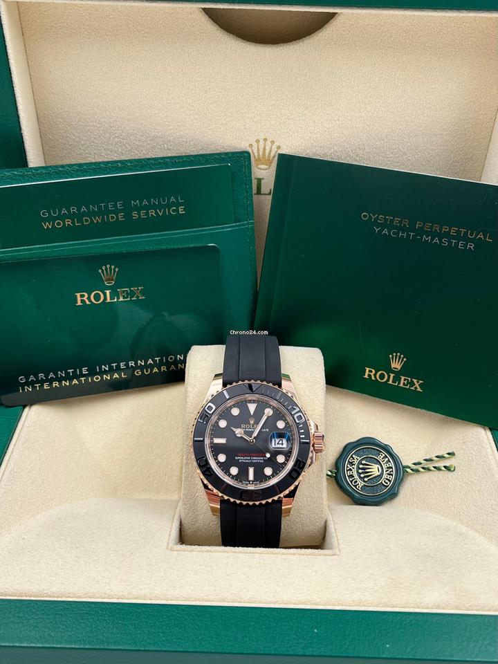 Rolex | Yacht-Master | 126655-0002 | Rose gold | 40 mm | Rubber | Black | Automatic