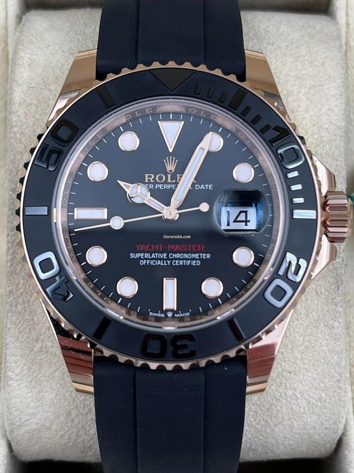 Rolex | Yacht-Master | 126655-0002 | Rose gold | 40 mm | Rubber | Black | Automatic