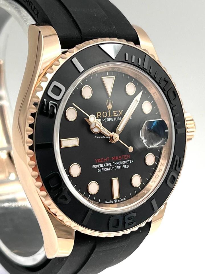 Rolex | Yacht-Master | 126655-0002 | Rose gold | 40 mm | Rubber | Black | Automatic