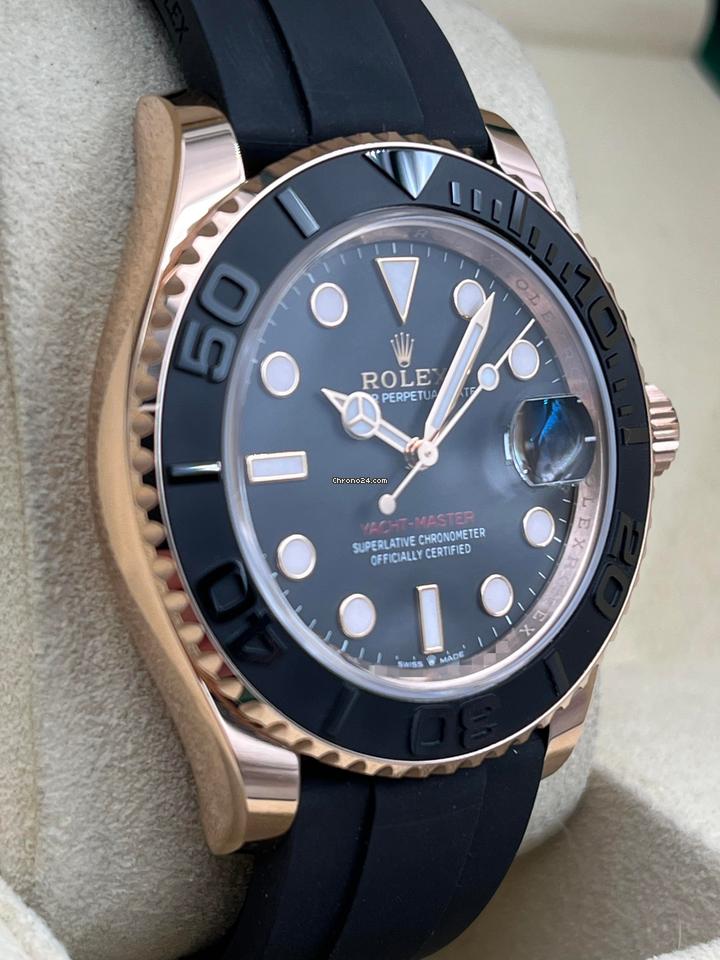 Rolex | Yacht-Master | 126655-0002 | Rose gold | 40 mm | Rubber | Black | Automatic