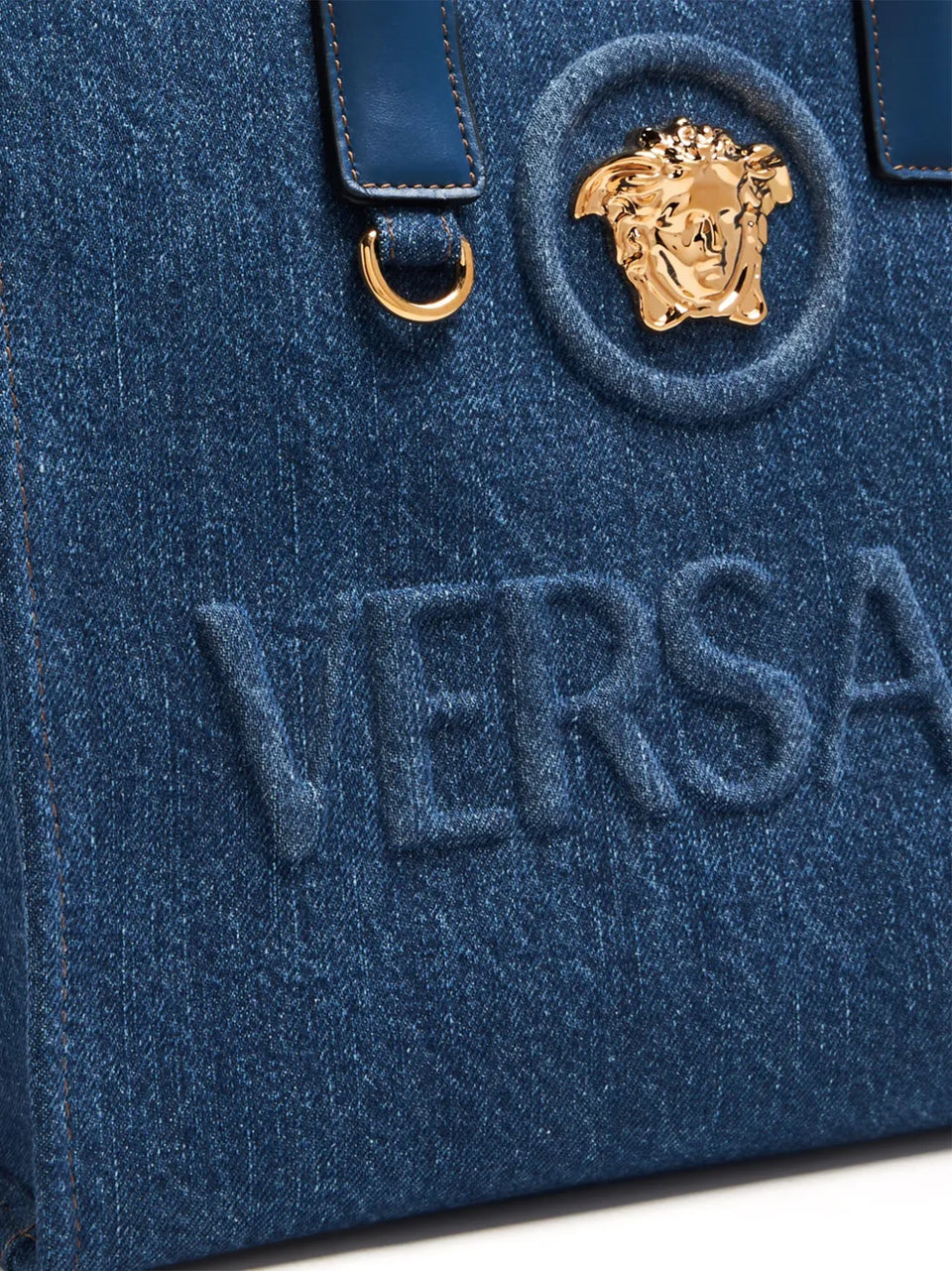 La Medusa denim tote bag