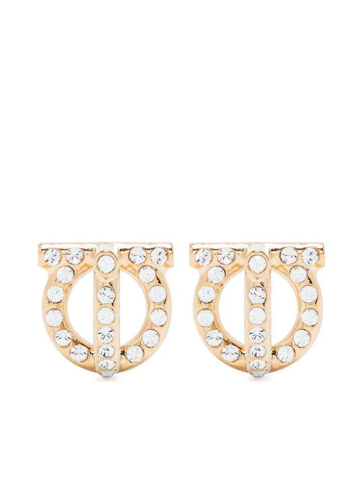 Gancio 3D crystal stud earrings