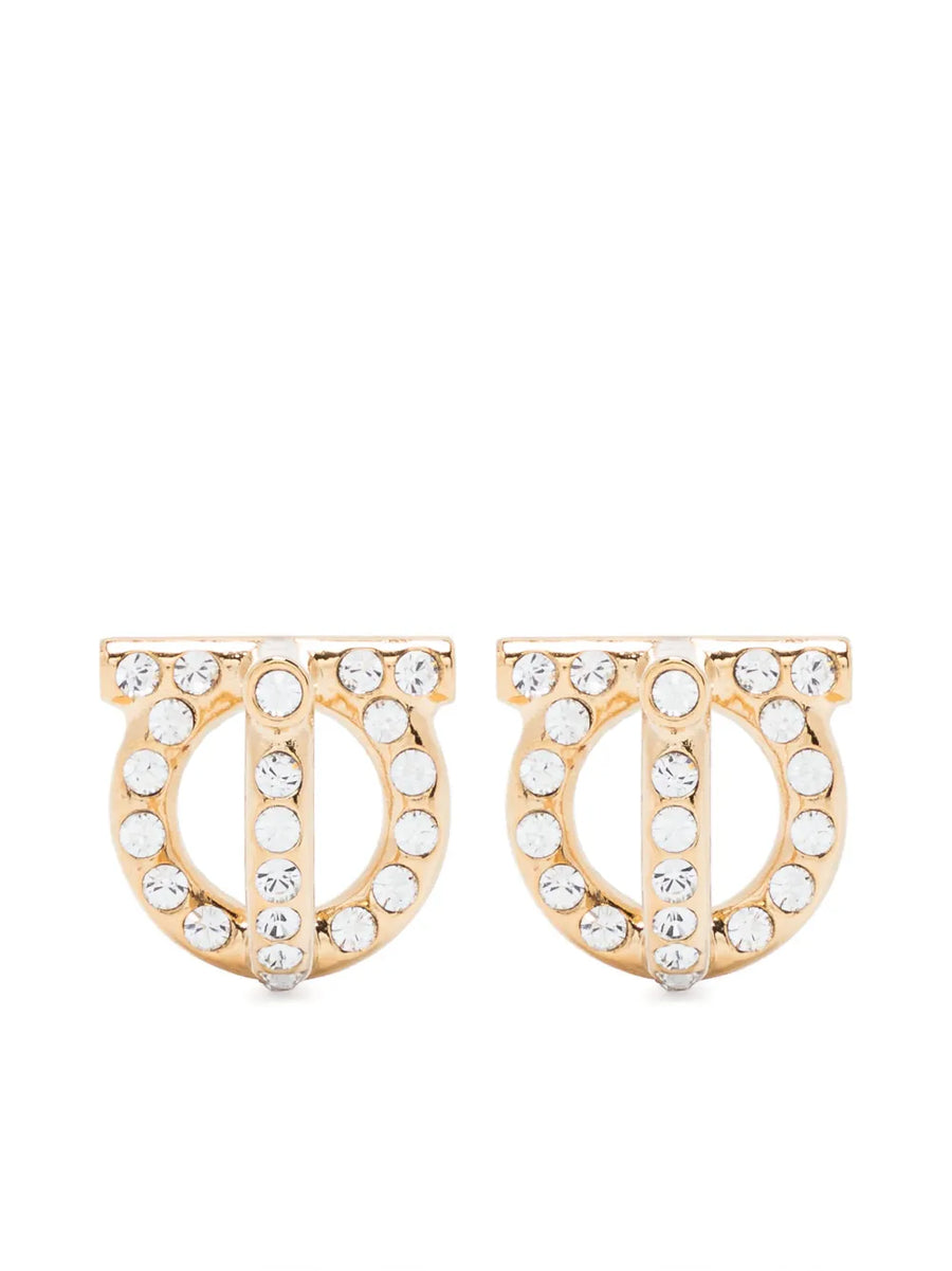 Gancio 3D crystal stud earrings