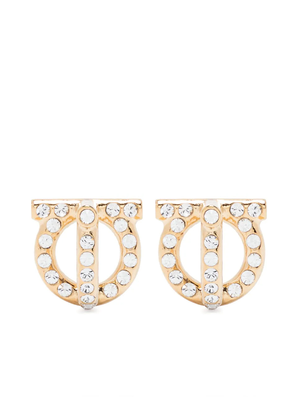 Gancio 3D crystal stud earrings