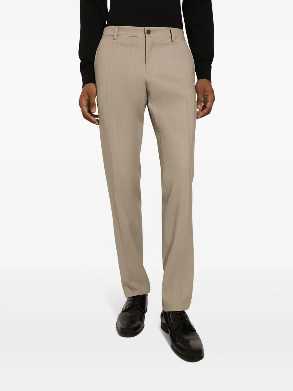 tonal-striped two-piece suit