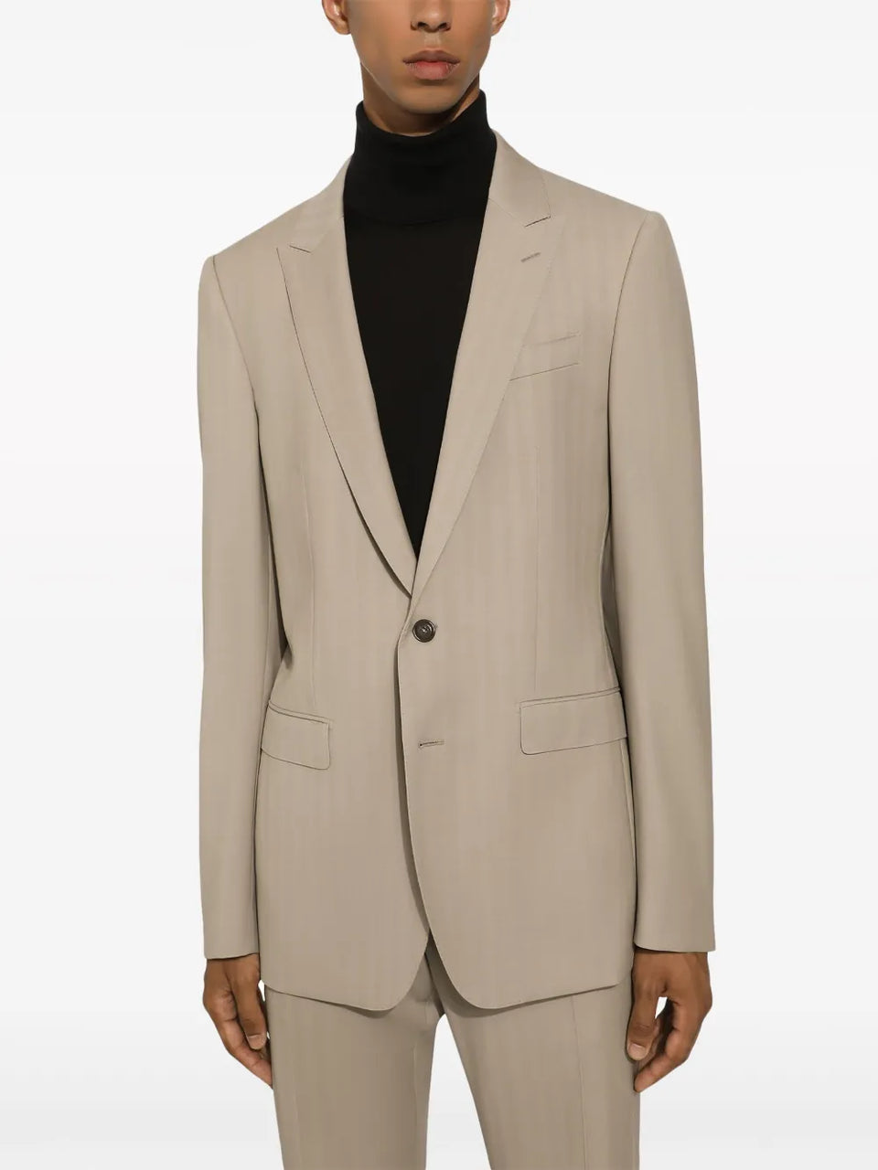 tonal-striped two-piece suit